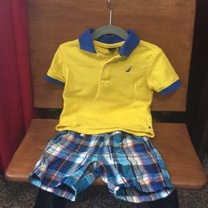 Boys polo and short set